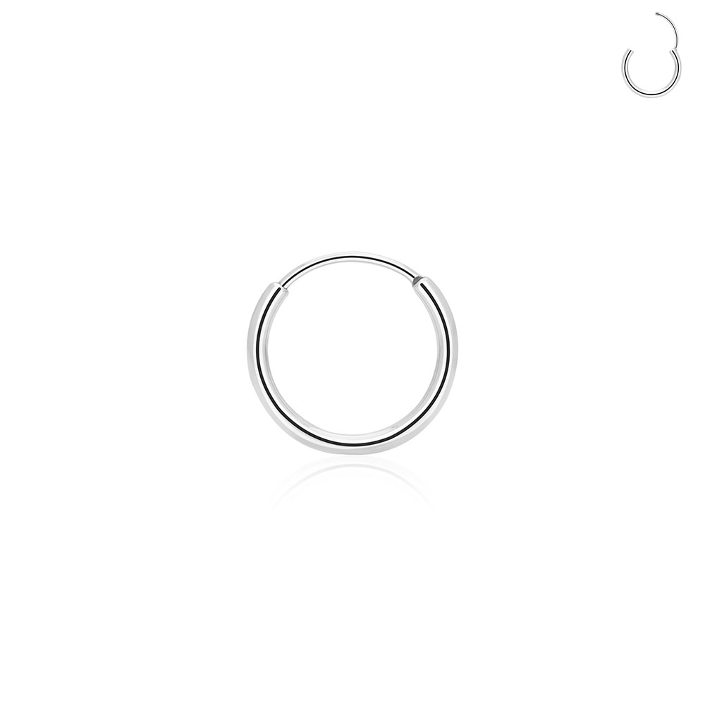 Pendientes de círculo abierto de titanio G23, pendientes simples con personalidad de aire fresco, joyería abierta para Piercing del Tragus a la para hombres y mujeres
