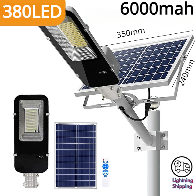 200W Krachtige Solar Light Outdoor Zonne-straatverlichting 6000mAh Waterdichte Automatische Schemering tot Dageraad Straatlantaarn Voor garage Tuin: ROSE