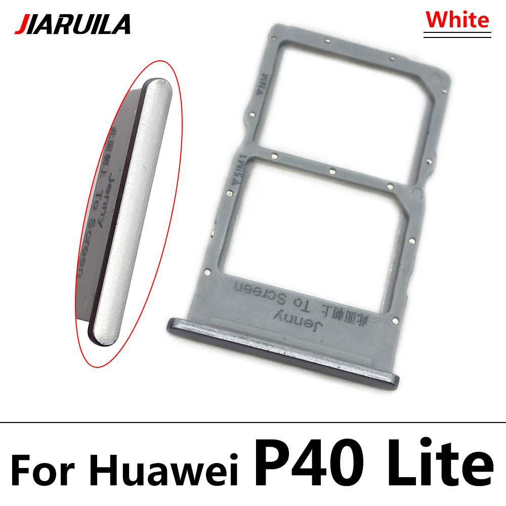 Per Huawei MediaPad T3 10 AGS-L09 AGS-W09 AGS-L03 T3 9.6 LTE SIM Slot Per Schede SD Vassoio di Carta Del Supporto Adattatore: P40 Lite White