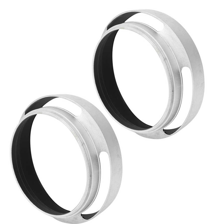 2pz in Alluminio Della Lega Scava Fuori lente cappuccio 58 millimetri Obiettivo per la Macchina Fotografica Argento