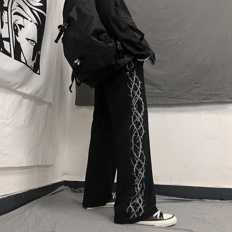 Oversize byxor vida byxor japanska män harajuku streetwear fritidsbyxor hip hop lösa sport träningsbyxor skateboard byxor
