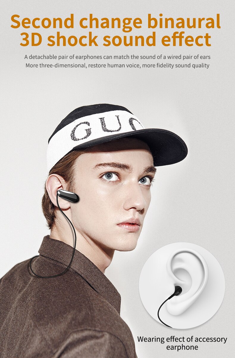 Oein  x8 bluetooth-headset, bluetooth 5.0 ohrhörer, freisprech-kopfhörer, mini-wireless-ohrhörer, ohrhörer für iphone und xiaomi