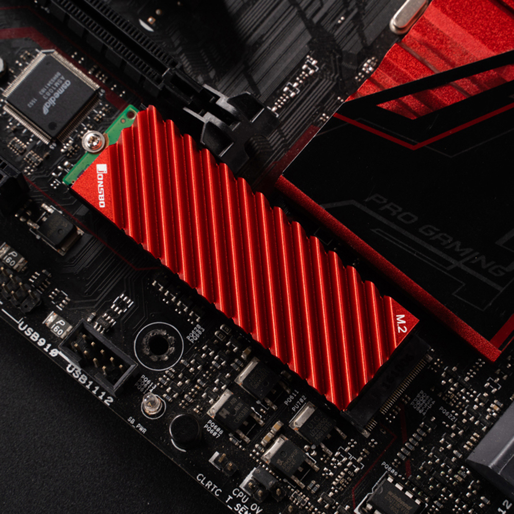 Dissipateur thermique en aluminium | 2 SSD NVMe, disque dur, dissipateur de chaleur en aluminium, avec tampon thermique, pour SSD M2, ordinateur de bureau, 2280 ssd