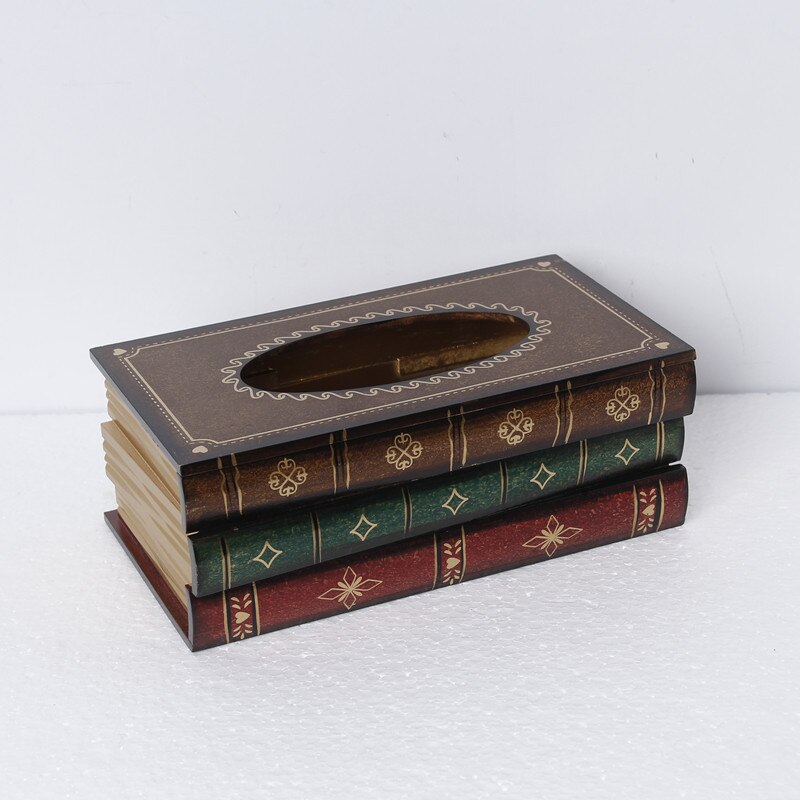 Retro pompbox simulatie houten boek handbeschilderd boekvormig kunstpapier pompbox: 2