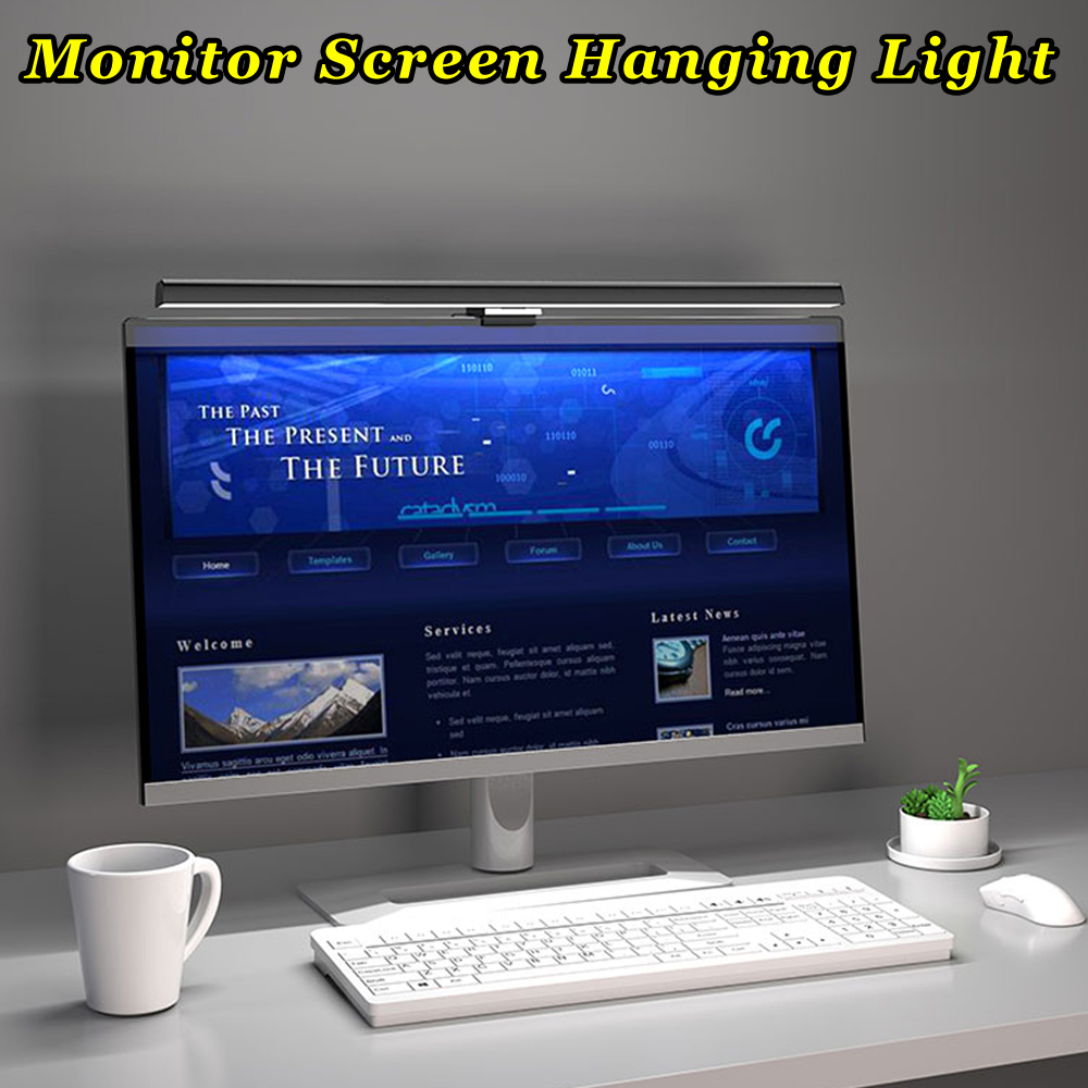 Monitor Light Bar Screen Hanging Light Stepless Dimming Eye-Care LED Desk Lamp For Computer PC Bar LED Reading USB Powered Lamp