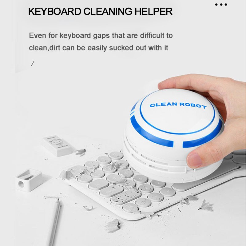 Mini Desktop Robot Vacuum Cleaner Smart Vacuum Cleaner Auto Obstacle Avoidance Keyboard Vacuum Sweeper Barrendero Kehrmaschine