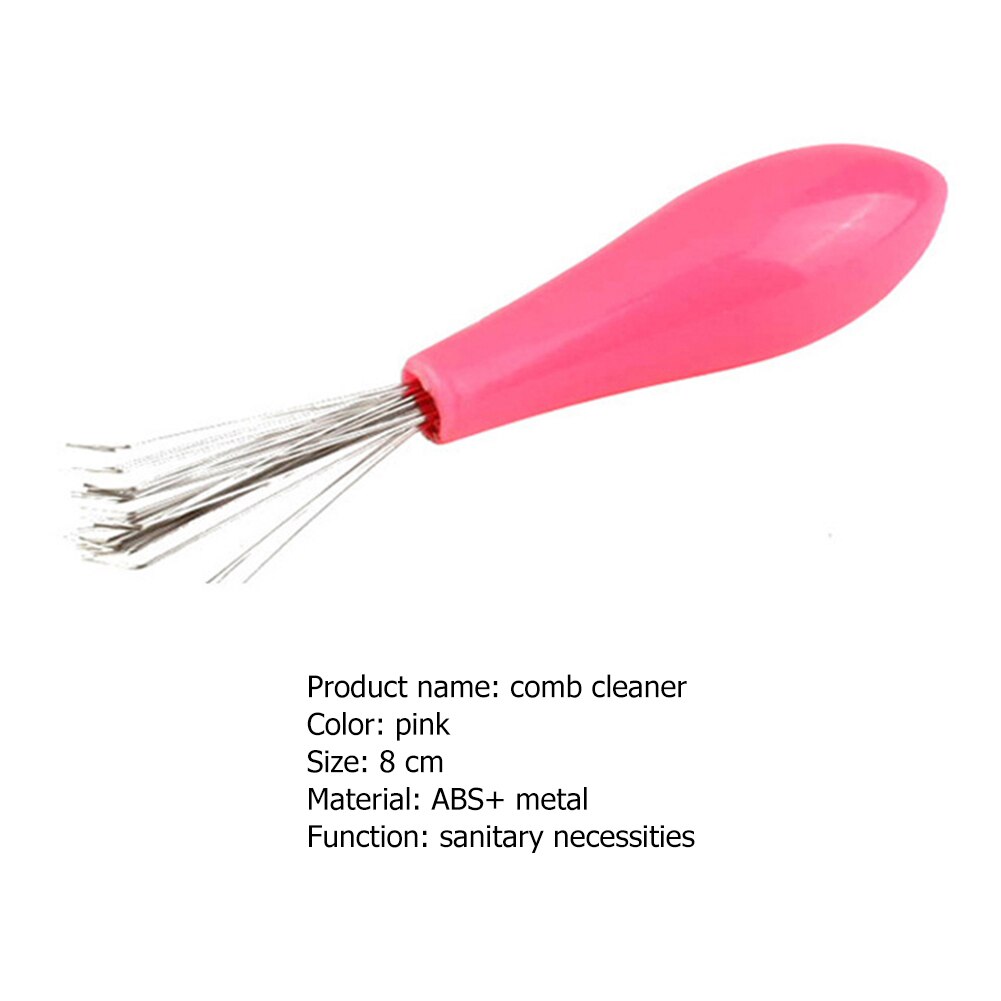 1pz Cura Dei Capelli & messa in piega Nuovo Dei Capelli del Pettine della Spazzola più pulito inserito Strumento di Pulizia di Plastica Maniglia Rimovibile mini