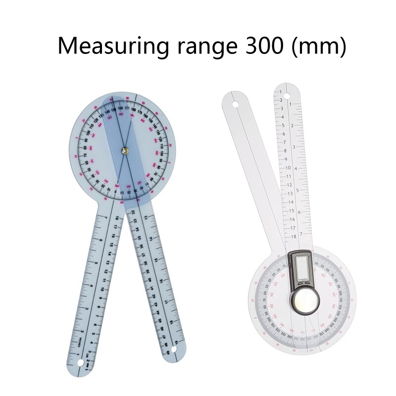 300mm Digital Orthopedic Protractor Angle Finder Ruler 12inch Goniometer Plastic Electronic Inclinometer Body Meter