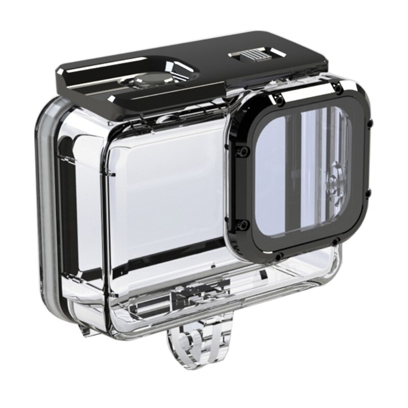 50m Waterproof Case Sports Camera Accessory Underwater Housing Diving Protective Shell Mount Adapter Compatible with Hero 9