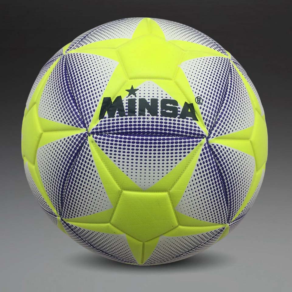 Brand MINSA A++ Standard Soccer Ball PU Soccer Ball Training Balls Football Official Size 5 and Size 4 bal: As the picture 5 ST1