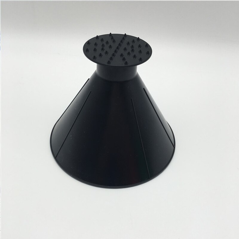 Auto Car Magic Snow Remover Ice Scraper Window Windshield Oil Funnel Shovel Window Scrapers Cone Deicing Cone Ice Scraper: Black