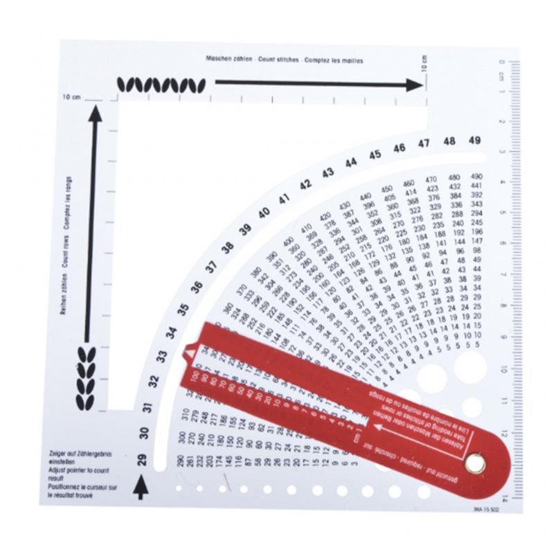 Tricot jauge convertisseur tricot compteur tissage règle densité règle pour les travaux de tricot artisanat chandail tricot outils bricolage Accessori
