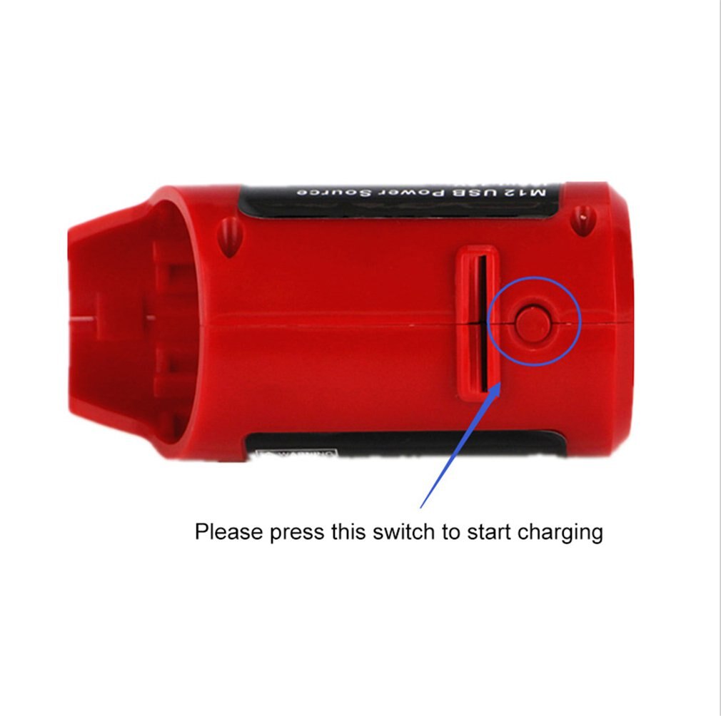 Werkzeuge Batterie Adapter Für Milwaukee M12 49-24-2310 48-59-1201 USB Power Sou