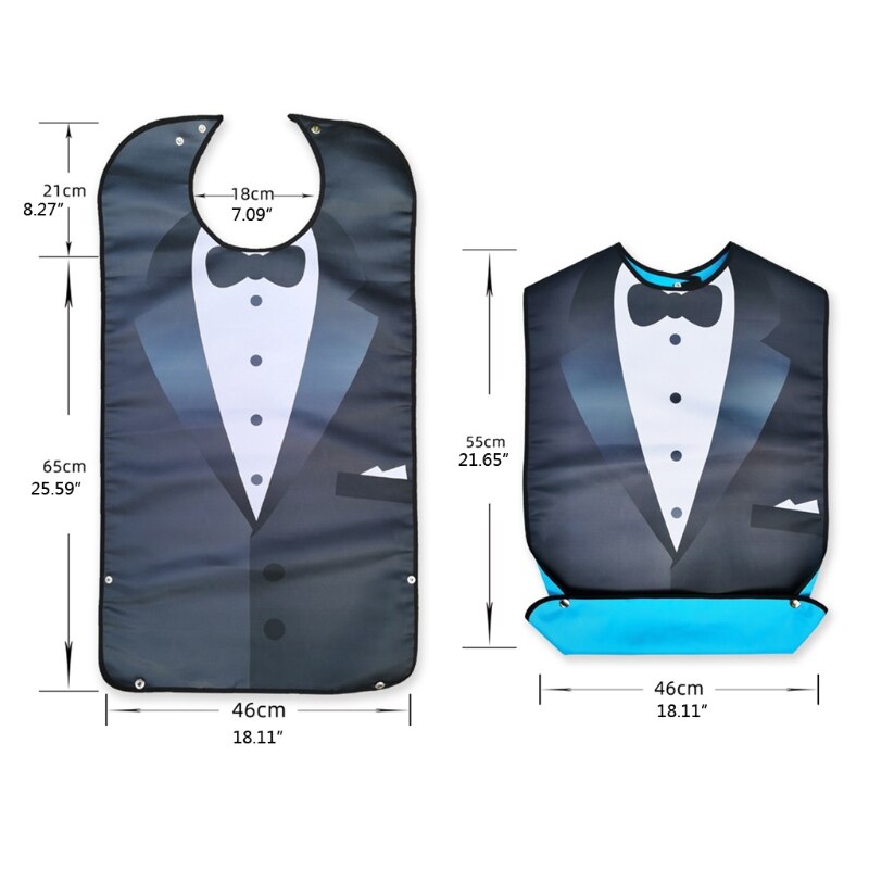 Grote Waterdichte Volwassen Maaltijd Bib Handicap Clothescook Protector Tool Handicap Hulp Schort Wasbare Herbruikbare
