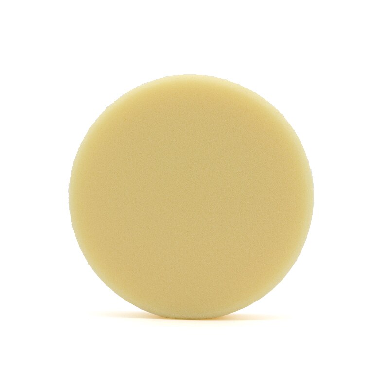 Almohadillas planas para pulir discos, esponja de pulido, 6 pulgadas, para pulidora de coche, accesorios para automóviles: Amarillo