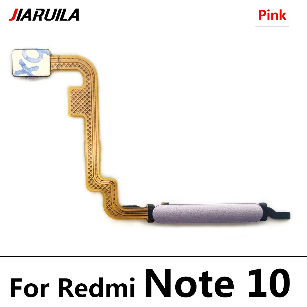 Für Xiaomi Redmi Hinweis 10 Pro 10 s 10 4G 5G Fingerprint Sensor Home Return Key Menü Taste Flex band Kabel: Black