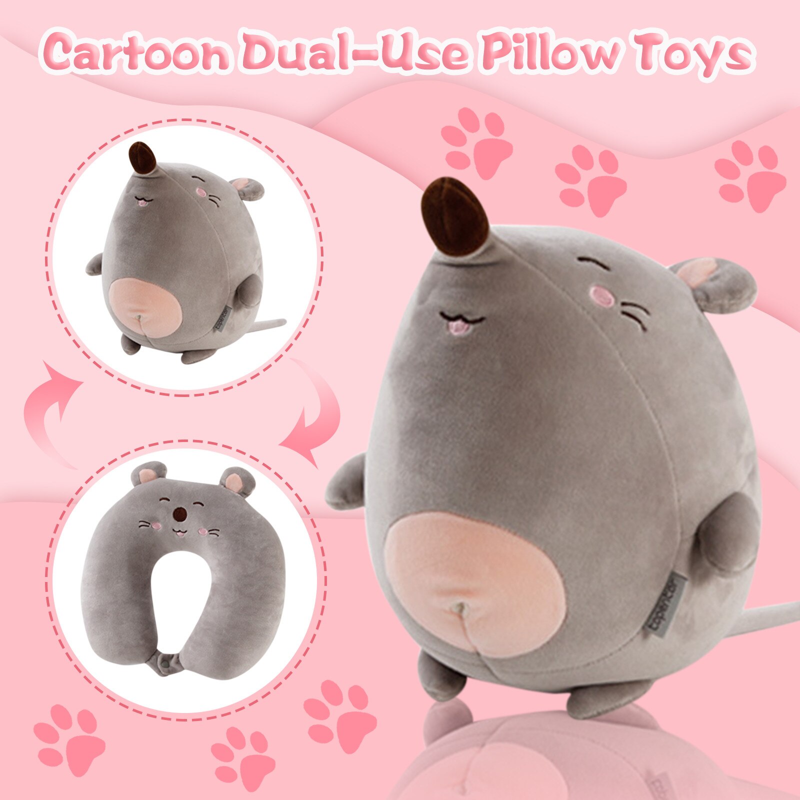 Plush Toy Cartoon Pillow Soft Dolls Adults Soft Comfortable Pillow Cartoon Indoor Animal Doll Pillow Hoilday Suffed Toys