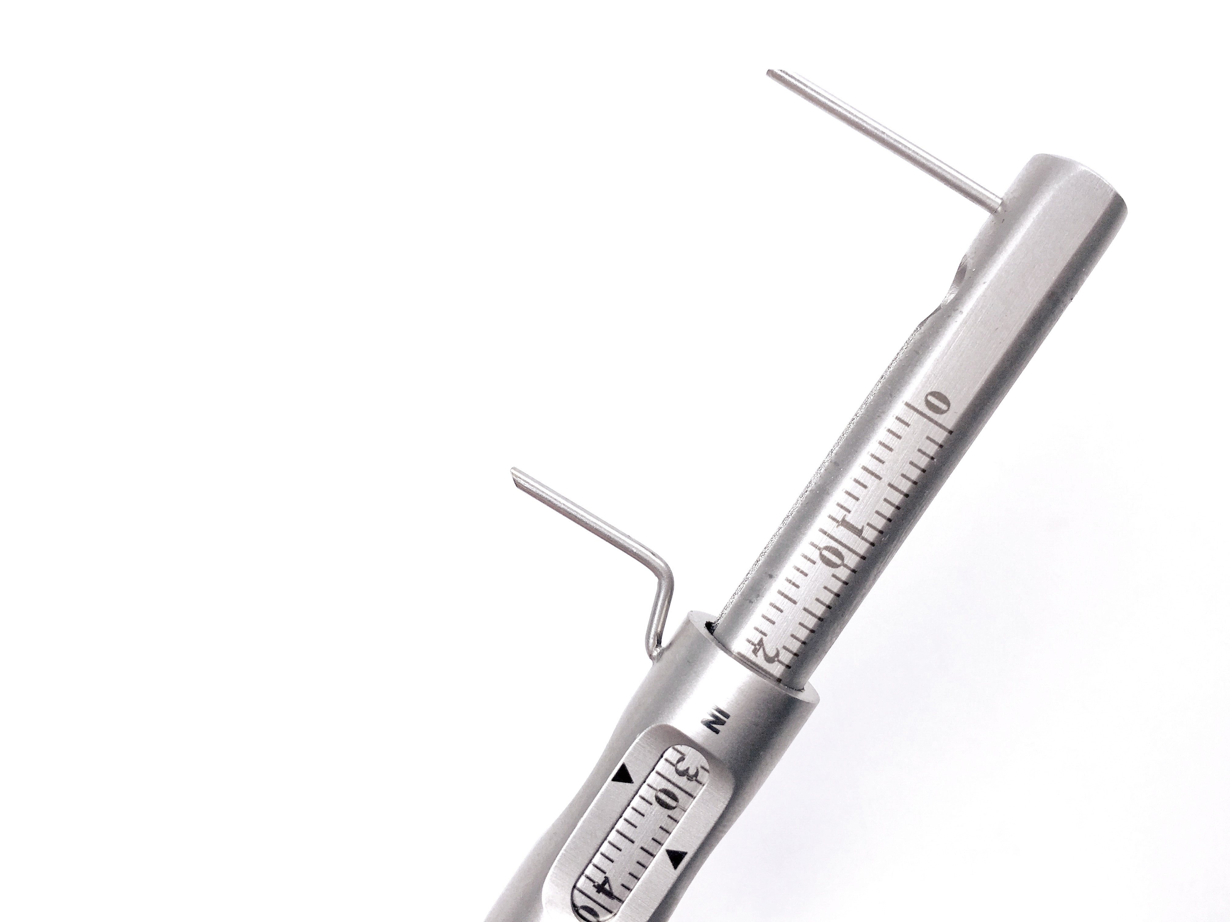 Orthodontic Rould Sliding Caliper 0-80mm Dental Implant Gauge Measuring Pen 12.6cm