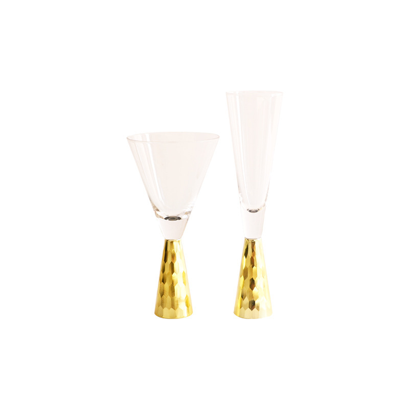 Plated Gouden Rode Wijn Glas Cocktail Glas Gouden Base Wijnglas Bar Club Wijn Set