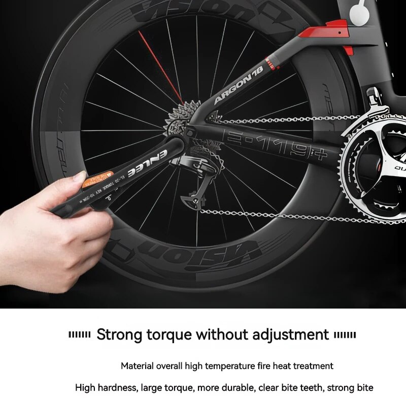 ENLEE-llave dinamométrica para bicicleta con juego de puntas, herramienta portátil pequeña para bicicleta de montaña y carretera, llave Allen, Kit de reparación de bicicletas