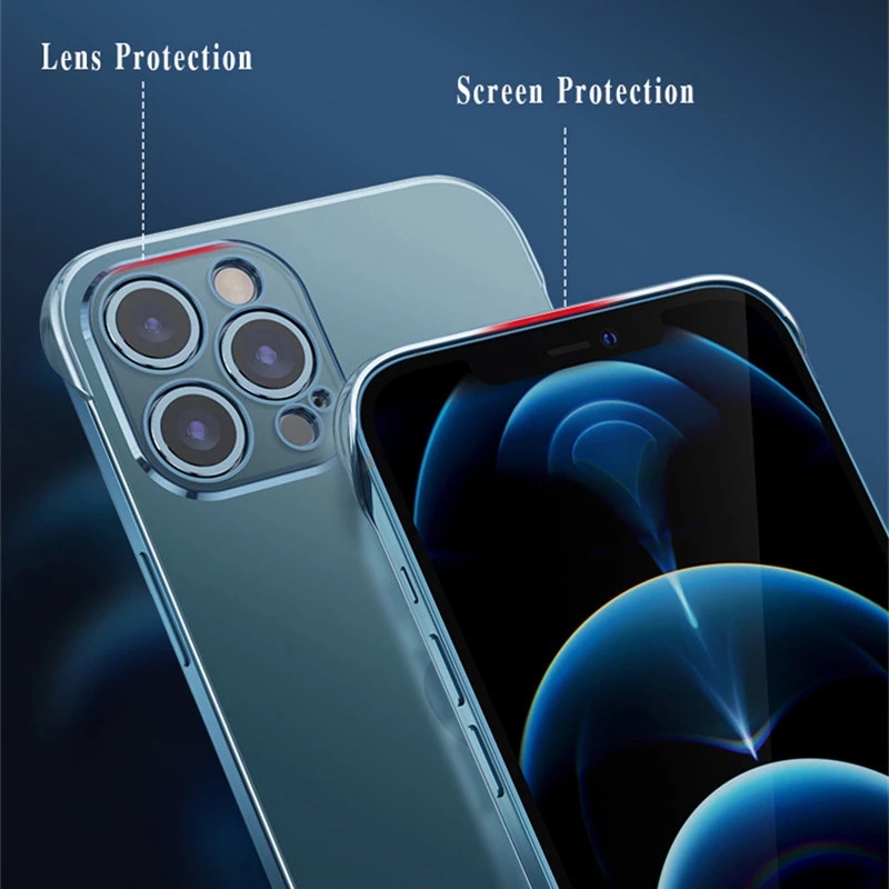 Luxuriöse rahmenlose transparente Hülle für iPhone 15 13 12 11 14 16Profi Max XSMAX X XR XS SE 7 8Plus Ultra dünn klar schwer Telefon Startseite