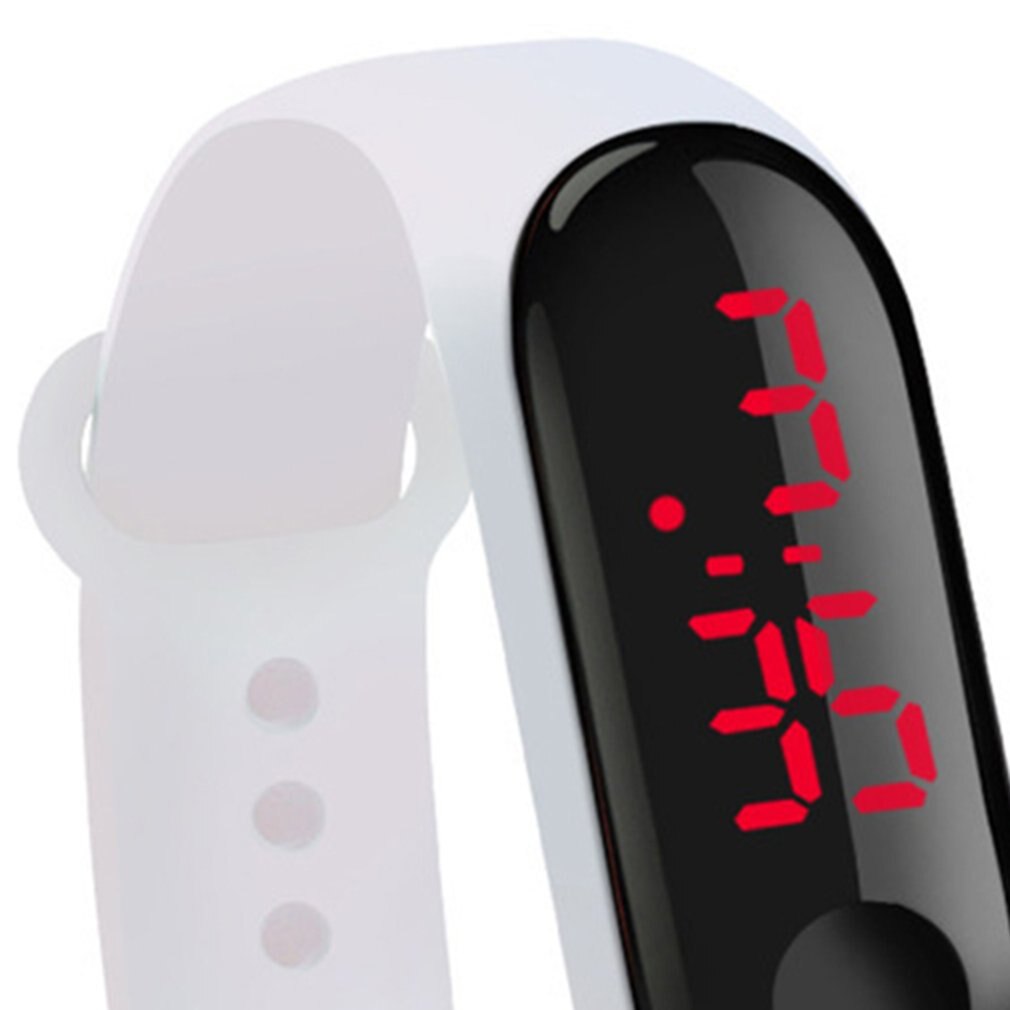 Reloj sencillo con anillo de mano para mujer, Reloj electrónico Led a la deportiva, Reloj deportivo para mujer, , relojes para hombre