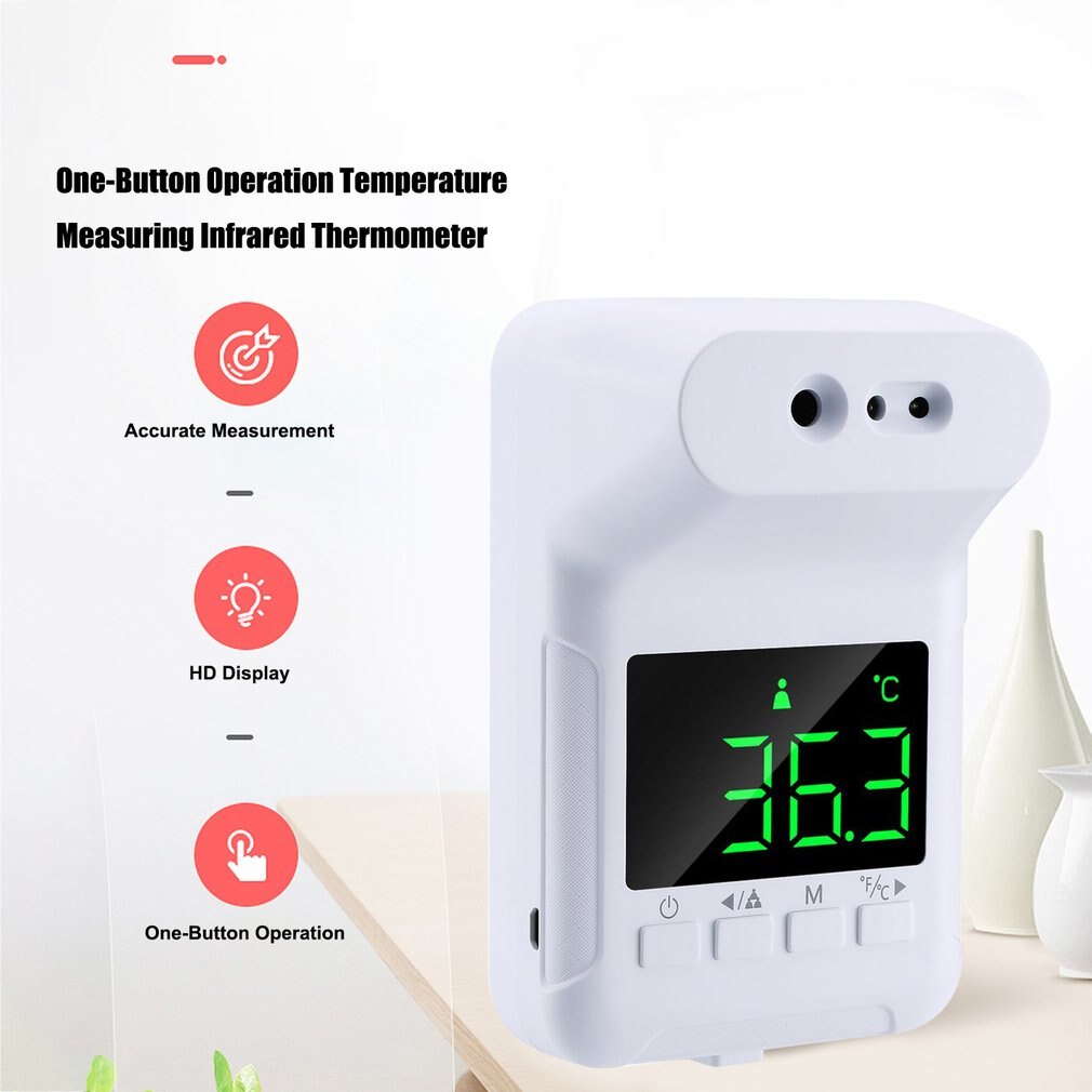 Thermomètre frontal fixe K3S, sans Contact, à infrarouge, sans fil