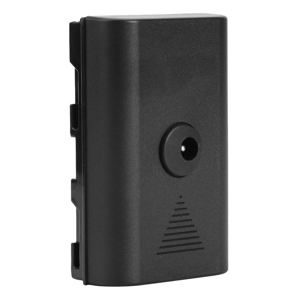 Mini DC Attrappe Kunststoff Batterie Adapter Volle Dekodierung Keine Fehler Schnelle Geschickt Langlebig für Sony NP Serie F550 F570 Schwarz
