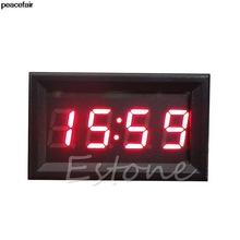 peacefair LED Display Digital Clock 12V/24V Dashboard Car Motorcycle Accessory 1PC