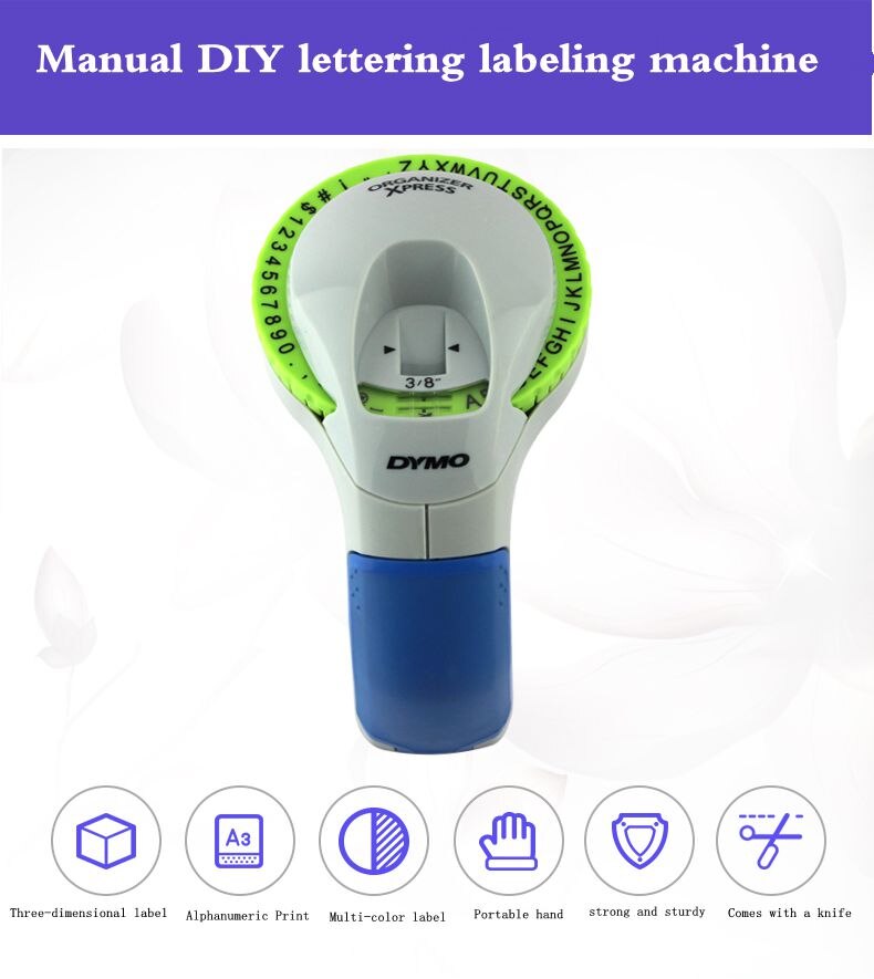 Label machine 12965 price machine DIY tape cutter lettering machine rubbing 3D label printer Xpress Manual label machine