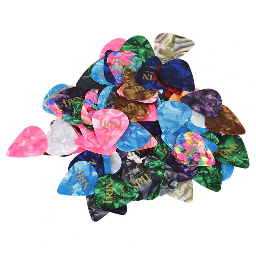 100Pcs 0.71mm Ukulele Finger Picks Shrapnel for Folk Electric Guitar