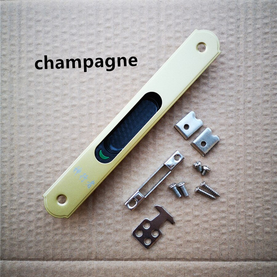 Puente roto de aluminio 90 enganche para ventana de bloqueo de puerta corredera de aluminio de enganche para ventana de bloqueo push-pull móvil cerradura de la puerta de un solo lado de bloqueo de st.: Amarillo