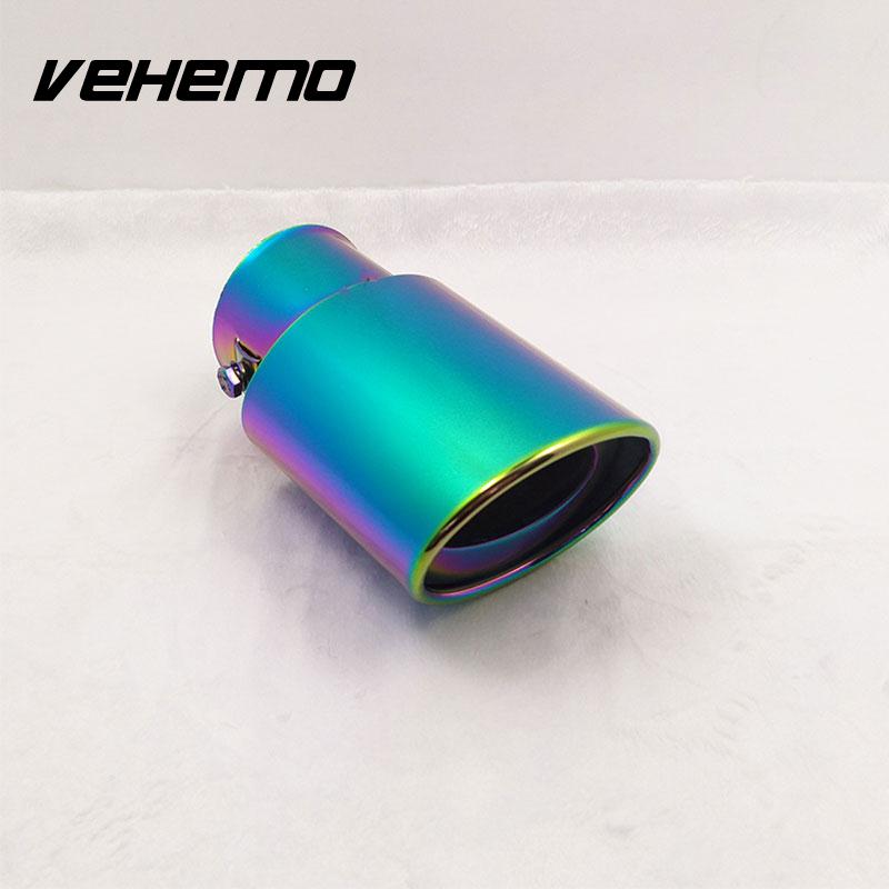 Car Modification Tail Rear Straight Exhaust Pipe Muffler Stainless Steel