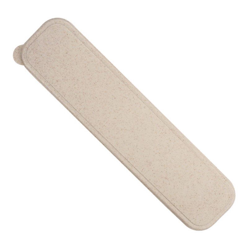 Tableware Storage Box Spoon Storage Box Chopsticks Box Straw Box Household Supplies Solid Color Nordic Style Portable: Beige