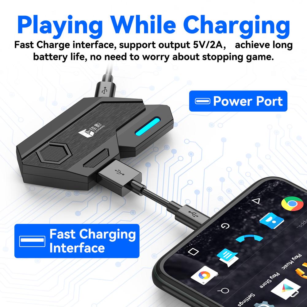 Mobile Game Converter Keyboard Mouse Set / Single Converter Bluetooth-compatible 5.0