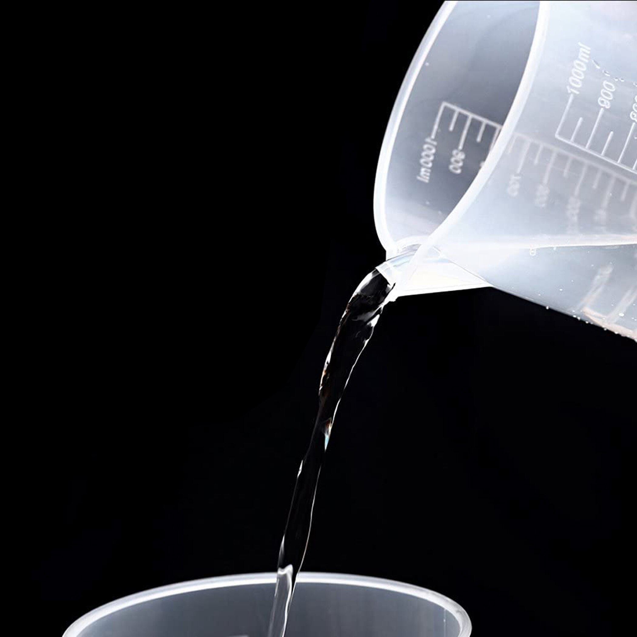 Durable Plastic Clear Liquid Measuring Cup with Scales Kitchen Tool