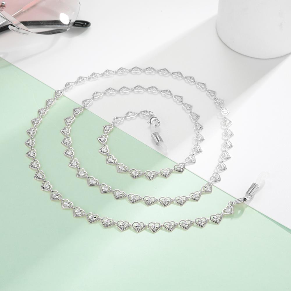 Skyrim Hart Lanyard Bril Kettingen Vrouwen Goud Kleur Anti-Slip Ketting Zonnebril Lezen Brillen Strap Touw Eyewear Cord