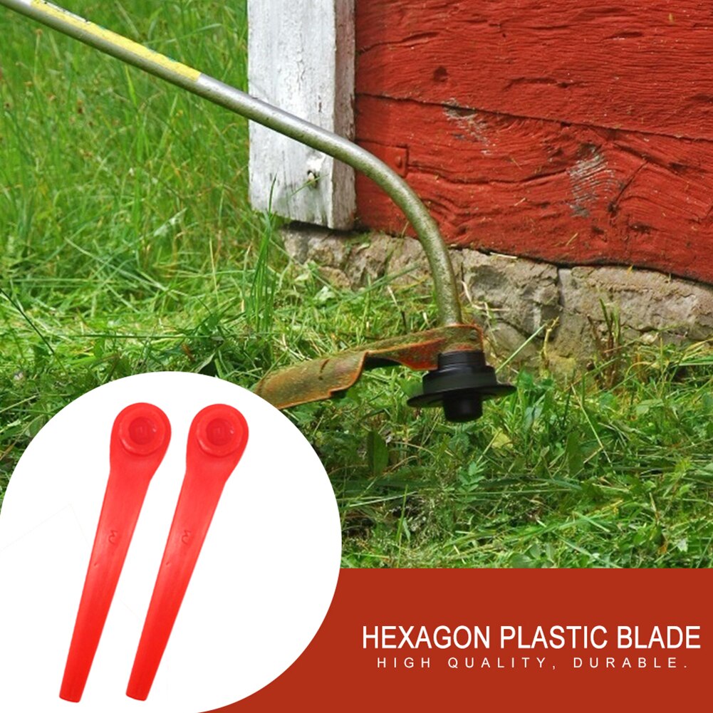 20 Stks/set Milieuvriendelijke Cutter Tuin Power Tools Plastic Messen Grasmaaier Accessoires Gras Trimmer Blades Bosmaaier