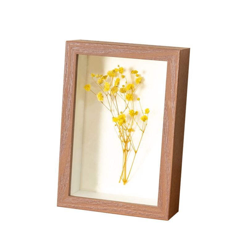 3D-Bilderrahmen aus Holz, Tiefe 3 cm, 5 cm, Trockenblumen-Probenhalter, handgefertigt, DIY-Handarbeit, Anzeige, Fotorahmen, Heimdekoration