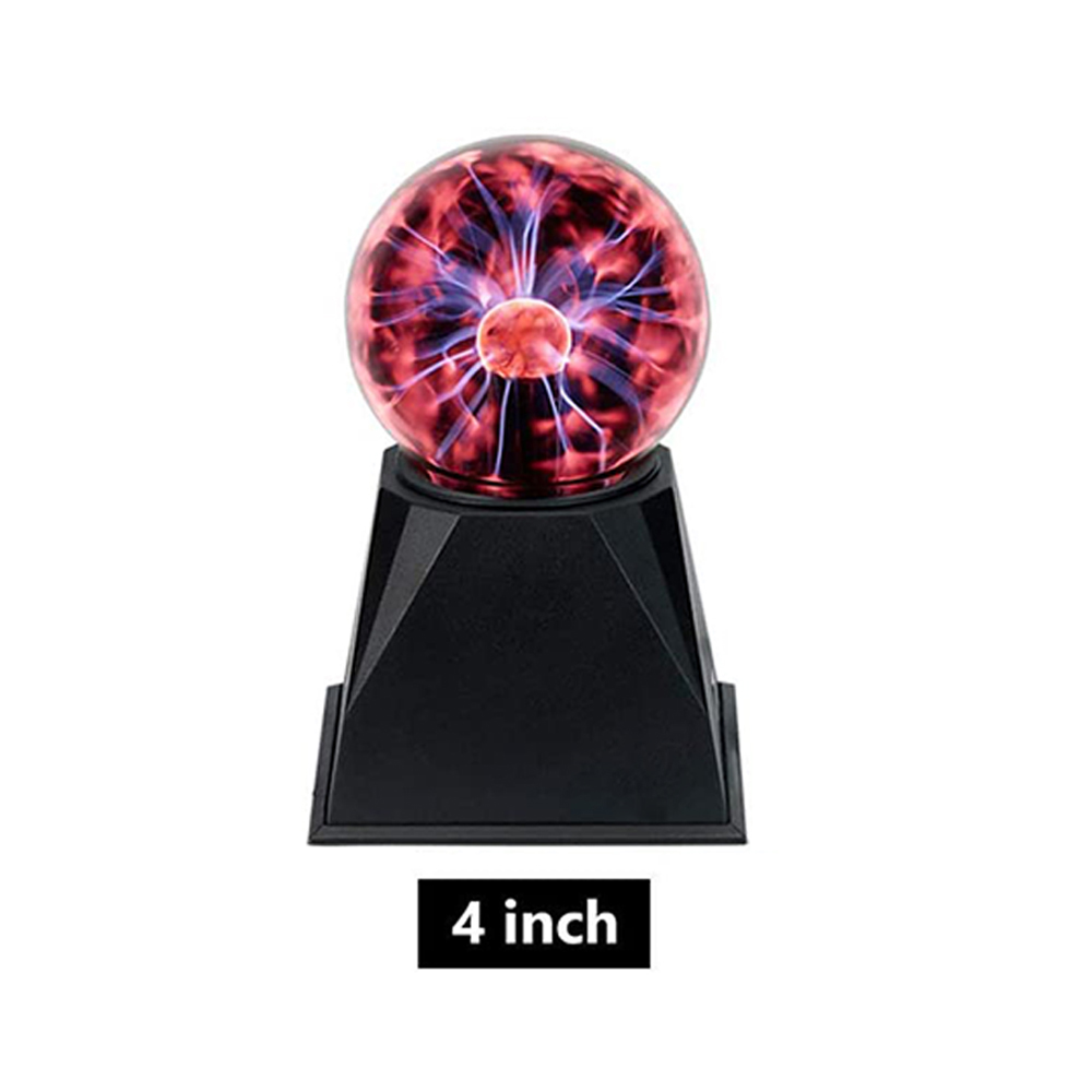 Plasma Ball Novelty LED Night Light Touch Sensitive Table Sphere Glass Lamps Decor Magic Crystal USB Power 3 4 5 6 Inch: USB / 4 inch