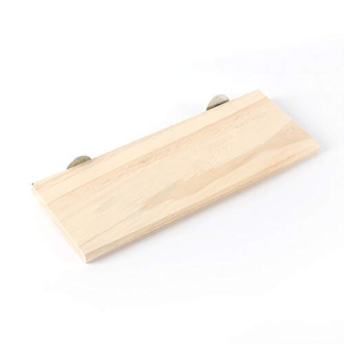 Wood Stand Platform Pet Perch Shelf Board for Parrot Budgie Cockatiel Conure Hamster Mouse Chinchilla Rat Gerbil: M