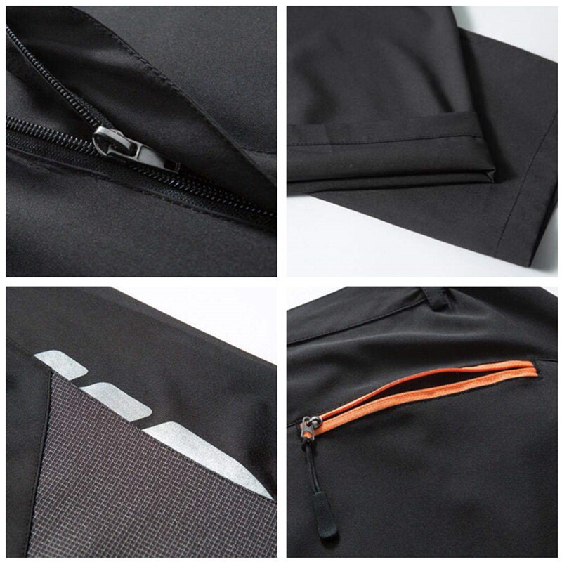 RAY GRACE Hiking Pants Men Summer Reflective Safe Quick Dry Waterproof Trekking Fishing Camping Run Trousers Men's Outdoor Pants