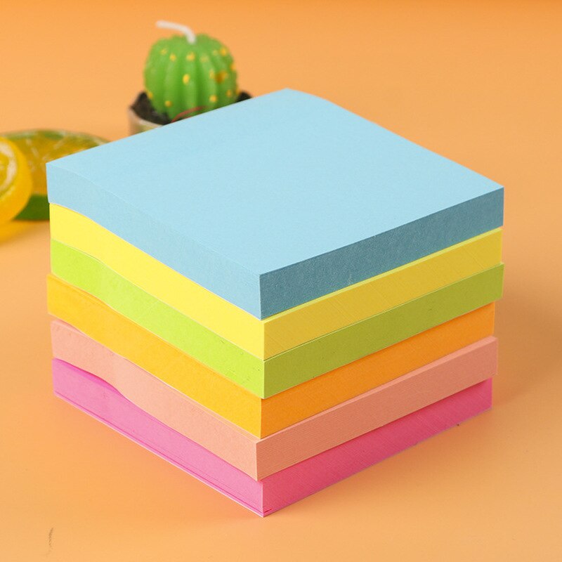 100 Sheet Color Sticky Note Cute Memo Pads Student Stationery Memo Pad N Times Novelty Office Accessories