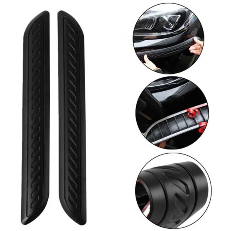 2 Stuks Auto Anti Collision Stickers Auto Deur Botsingen Stick Rubber Strip Decoratie Stickers Auto Accessoires