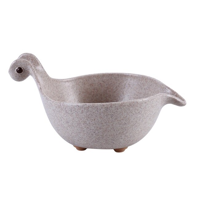 Baby peuter voerbak schattige draak kind eetkom baby anti-verbrandingskom baby soep anti-verbrandingsrijstkom: Tarwe