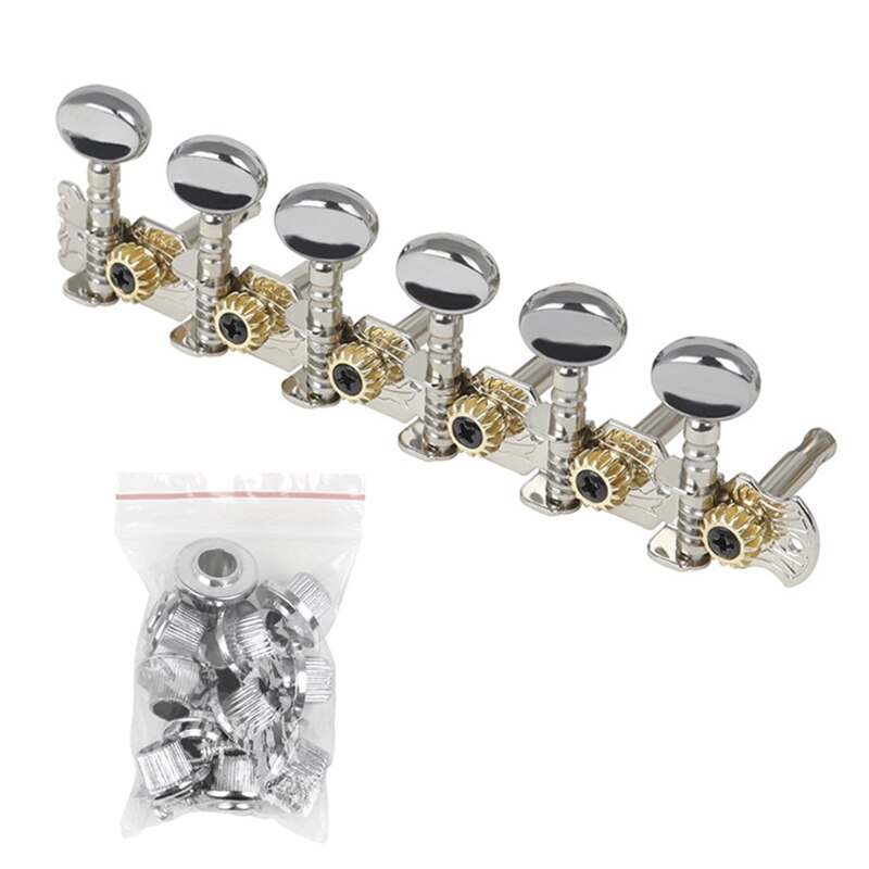 6 + 6 Guitar Tuning Keys Pinnen Machine Heads 12 Snaren Akoestische Gitaar Stemsleutels