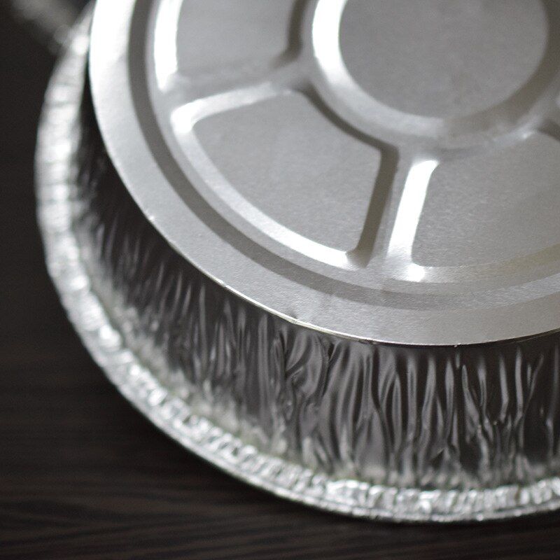 10 st/set ugnskärl oljepapper runt plåtpapper brännpanna engångspizza plåtpall aluminiumfolie järnplåtsförtjockningstårta