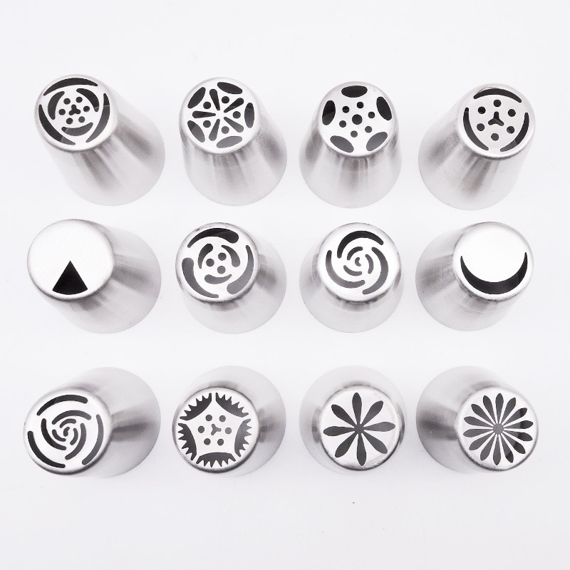 14 Stks/set Russische Icing Piping Tips Cake Decorating Diy Dessert Decoreren Tip Cake Gereedschap Cake Decorating Gereedschap Cake Decoratie