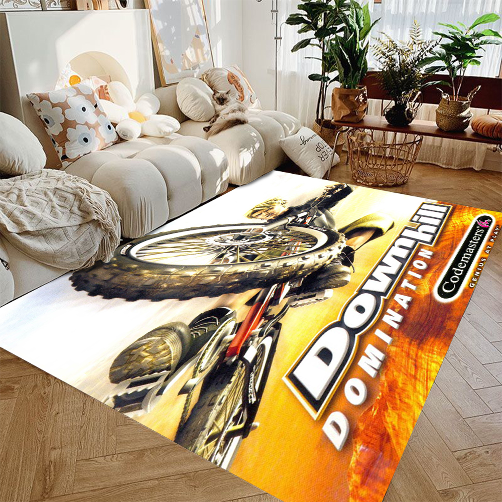 Clássico emocionante jogo tapete G-GTA gamer tapete para casa sala de estar quarto tapete anti-skid área jogos decoração do quarto tapete: 91X152CM / Branco