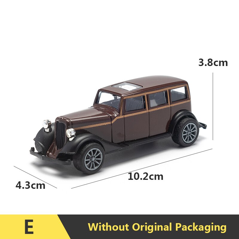 1:43 lega Vintage pressofuso modello di auto classico tirare indietro modello di auto Replica di veicoli in miniatura per la raccolta regalo per bambini adulti: E